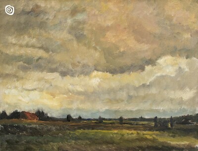 "Pejzaż z chmurami", Lednogóra, XIX-XX w.