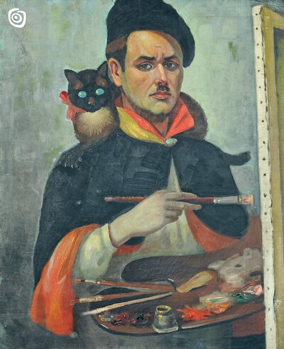 "Autoportret-Henryk Kujawski", Gniezno, 1919-1939