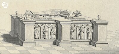"Starożytny grobowiec Boleslawa Chrobrego", miejscowość nieznana, 1842 r.