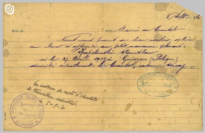Dokument - Pismo, Francja, 1930 r.