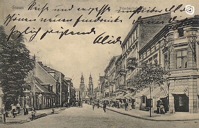 Pocztówka fotograficzna, Gniezno, 1900 - 1906 r.