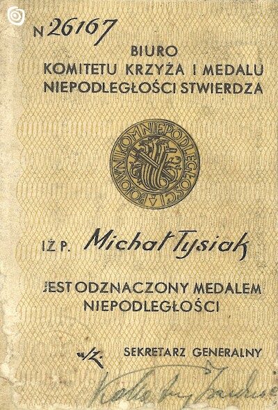 Dokument - Legitymacja, Warszawa, 1937 r.
