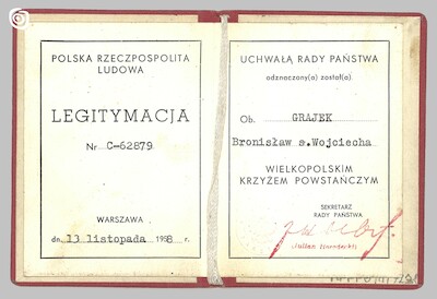 Dokument - Legitymacja, Warszawa, 1958 r.