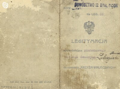 Dokument - Legitymacja, Tarnopol, 1920 r.